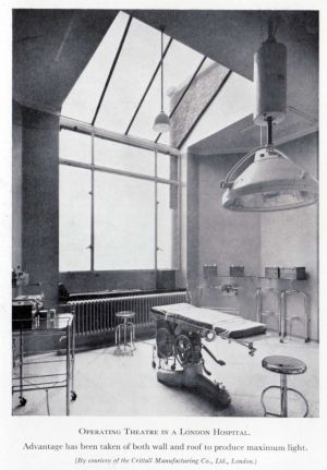 London mental hospital operating theatre.